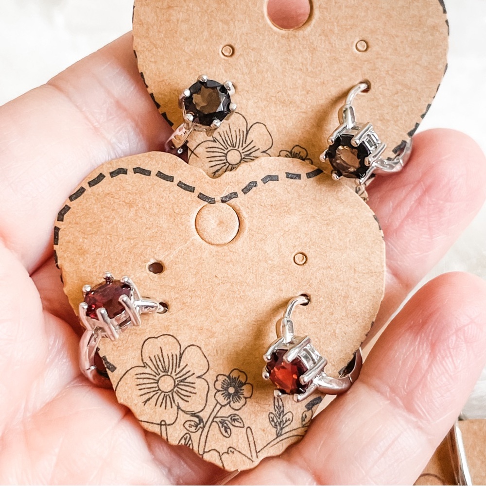 ✨Smoky Garnet Earrings✨ s925